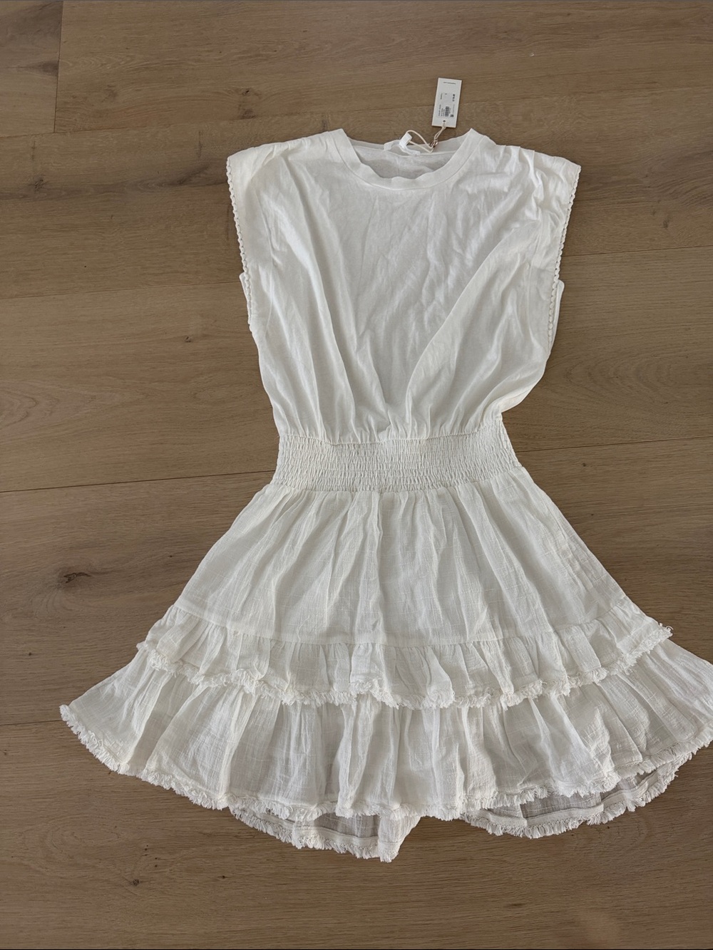 Heartloom White Ruffle Waist Sundress